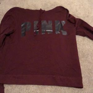 Size S PINK maroon hoodie